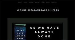 Desktop Screenshot of leannesimpson.ca