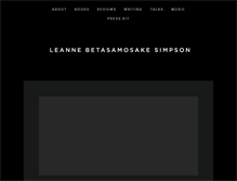 Tablet Screenshot of leannesimpson.ca